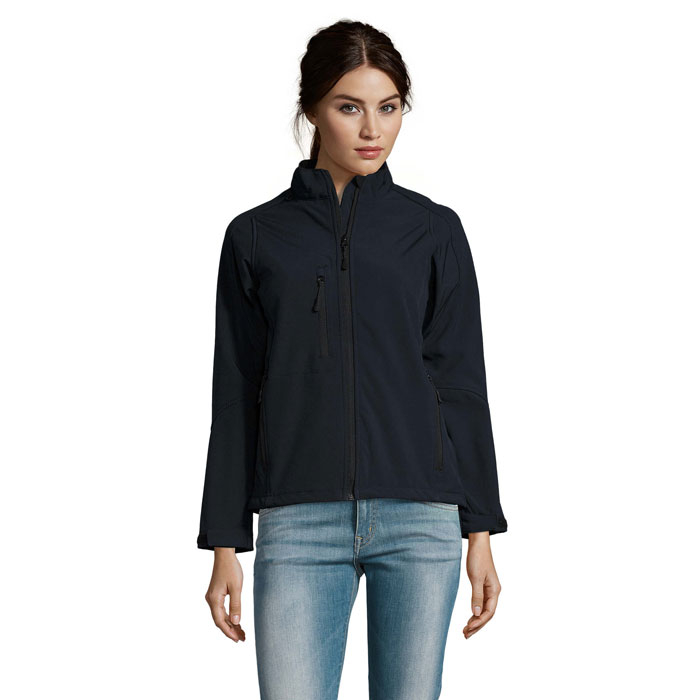 Veste softshell personnalisée femme ROXY bleu abysse